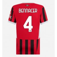 Camisa de Futebol AC Milan Ismael Bennacer #4 Equipamento Principal Mulheres 2024-25 Manga Curta